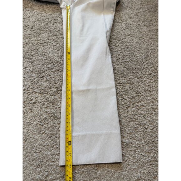 Renuar Straight Leg Stretch Ankle Pant Womens Size 6 Side Slit Faux Pockets - Picture 5 of 8